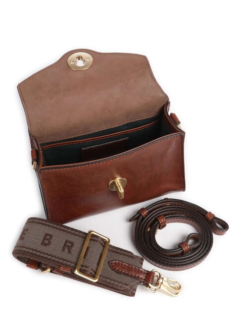 IRENE  Mini bolso de hombro, en piel BROWN - Bolsos Mujer