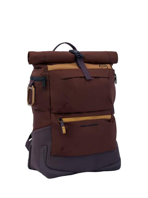 CAMPIONARIO - CORNER 2.0 Mochila para PC de 15,6", con funda para lluvia BROWN - Mochilas para port&aacute;til