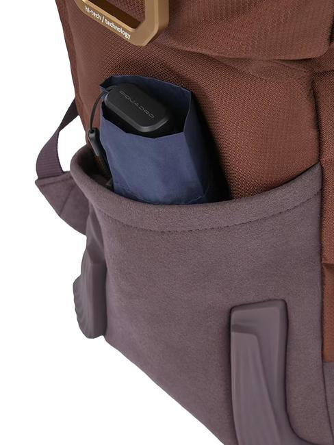 CAMPIONARIO - CORNER 2.0 Mochila para PC de 15,6", con funda para lluvia BROWN - Mochilas para port&aacute;til