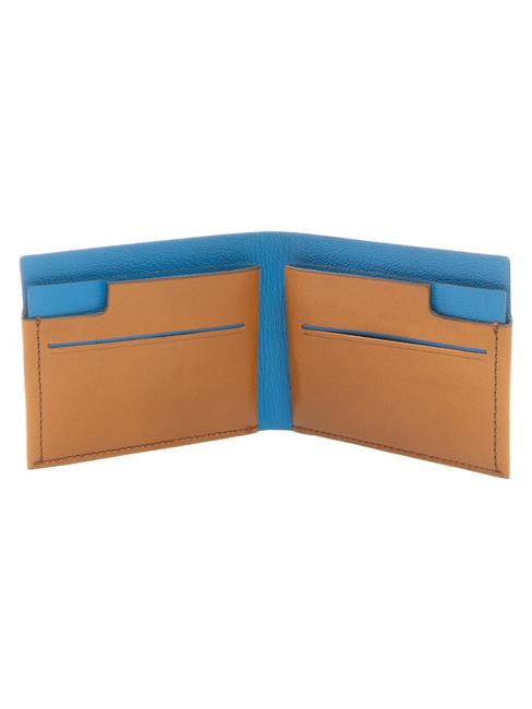 CAMPIONARIO - BAGMOTIC KIT Cartera de piel + llavero con USB Cuero / Azul - Carteras Hombre