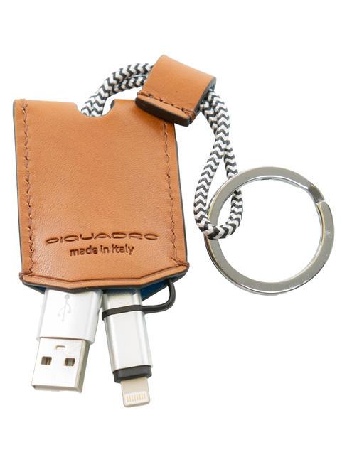 CAMPIONARIO - BAGMOTIC KIT Cartera de piel + llavero con USB Cuero / Azul - Carteras Hombre