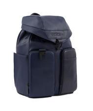 PIQUADRO CAMPIONARIO - FINN  Mochila para PC de 14", en cuero azul - Mochilas para port&aacute;til - 2