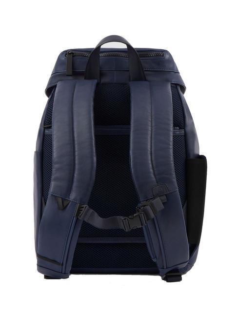 CAMPIONARIO - FINN  Mochila para PC de 14", en cuero azul - Mochilas para port&aacute;til