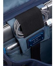 PIQUADRO CAMPIONARIO - FINN  Mochila para PC de 14", en cuero azul - Mochilas para port&aacute;til - 4