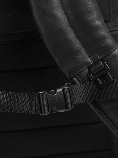 CAMPIONARIO - DAVID Mochila para port&aacute;til de 15,6" con bolso de mano extra&iacute;ble negro - Mochilas para port&aacute;til