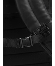 PIQUADRO CAMPIONARIO - DAVID Mochila para port&aacute;til de 15,6" con bolso de mano extra&iacute;ble negro - Mochilas para port&aacute;til - 4