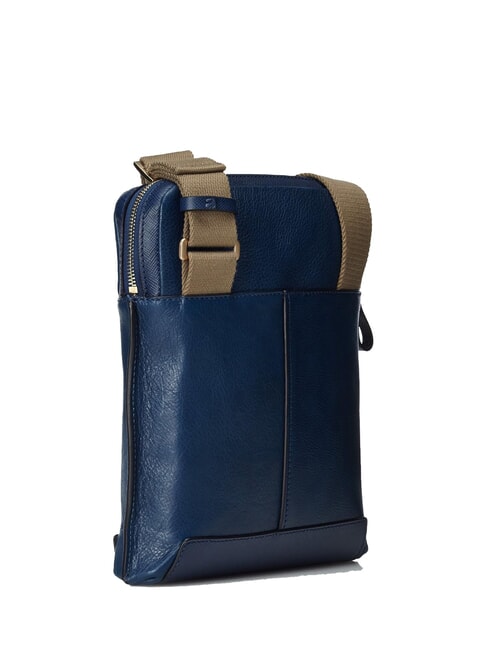 CAMPIONARIO - ARCHIMEDE Bolso grande de piel azul - Bandoleras Hombre