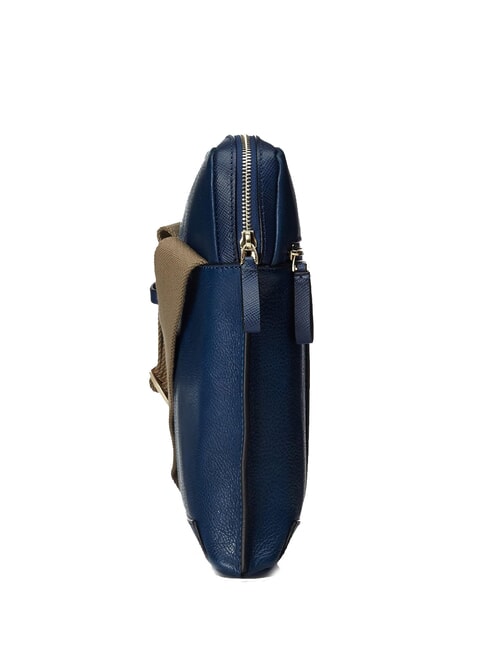 CAMPIONARIO - ARCHIMEDE Bolso grande de piel azul - Bandoleras Hombre