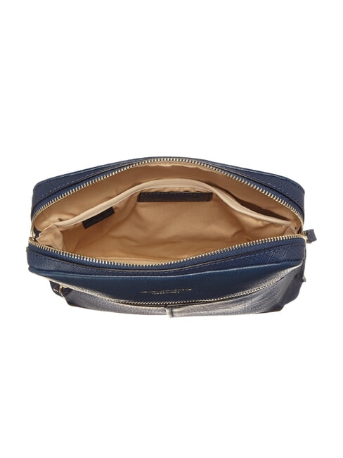 CAMPIONARIO - ARCHIMEDE Bolso grande de piel azul - Bandoleras Hombre