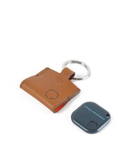 PIQUADRO CAMPIONARIO - BAGMOTIC Llavero de cuero con connequ Cuero / Rojo - Llaveros - 2