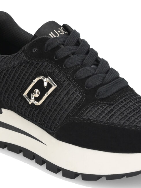 AMAZING 25 Zapatillas de ante y malla negro/oro claro - Zapatos Mujer