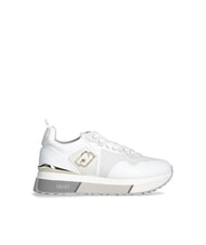 LIUJO MAXI WONDER 01 Zapatillas de piel y malla blanco - Zapatos Mujer - 3