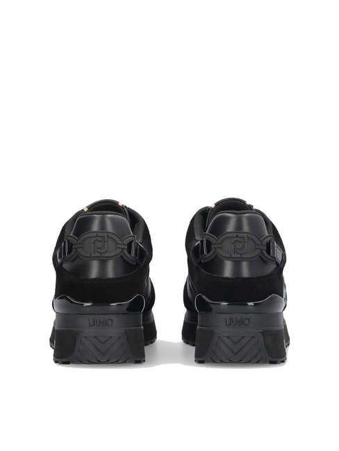 MAXI WONDER 91 Zapatillas de plataforma con inserciones de charol negro - Zapatos Mujer