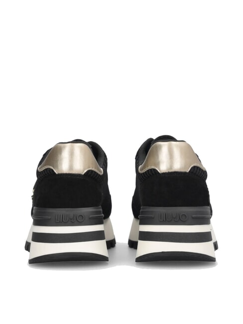 AMAZING 25 Zapatillas de ante y malla negro/oro claro - Zapatos Mujer