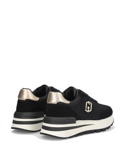 AMAZING 25 Zapatillas de ante y malla negro/oro claro - Zapatos Mujer