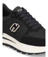 LIUJO AMAZING 25 Zapatillas de ante y malla negro/oro claro - Zapatos Mujer - 6