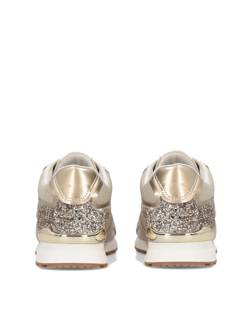 MAXI WONDER LOW 02 Zapatillas deportivas con purpurina y malla cuerda/oro claro - Zapatos Mujer