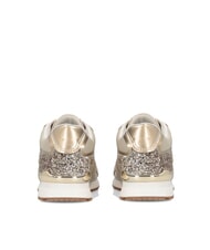 LIUJO MAXI WONDER LOW 02 Zapatillas deportivas con purpurina y malla cuerda/oro claro - Zapatos Mujer - 7