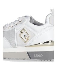 LIUJO MAXI WONDER 01 Zapatillas de piel y malla blanco - Zapatos Mujer - 6