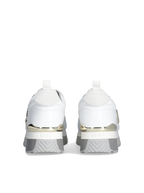 MAXI WONDER 01 Zapatillas de piel y malla blanco - Zapatos Mujer