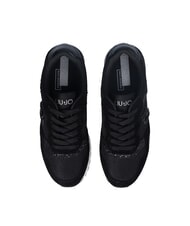 LIUJO MAXI WONDER LOW 02 Zapatillas deportivas con purpurina y malla negro - Zapatos Mujer - 4