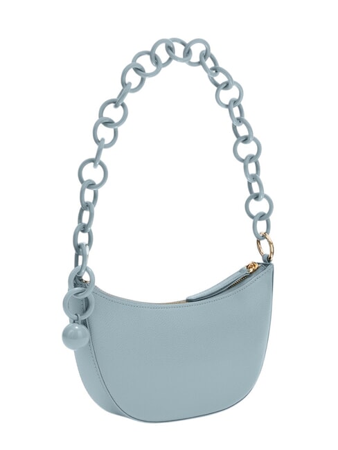 SFERA Bolso Ares de piel con asa de cadena cirro - Bolsos Mujer