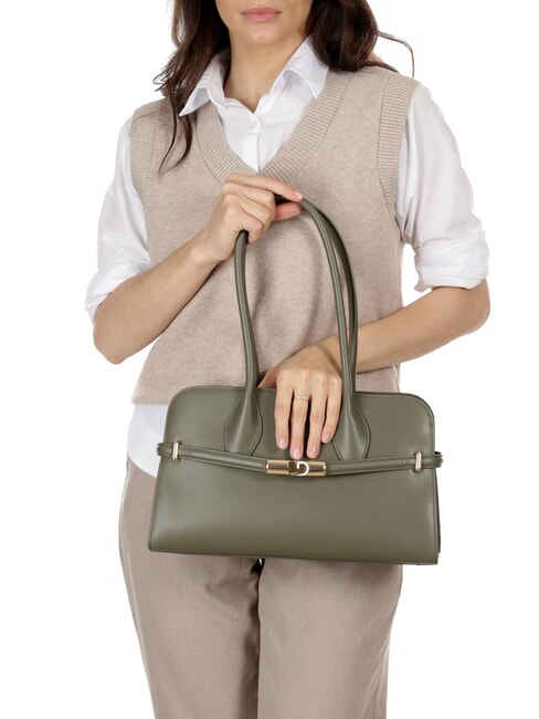 GOCCIA Bolso bandolera pequeño de piel sabio - Bolsos Mujer