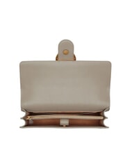 PINKO LOVE ONE CLASSIC Bolso bandolera de piel con solapa nogal-oro antiguo - Bolsos Mujer - 4