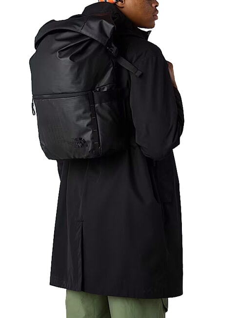 BASE CAMP VOYAGER Mochila enrollable con capacidad para portátiles de hasta 16" tnf negro/gris asfalto - Mochilas Escuela & Tiempo Libre