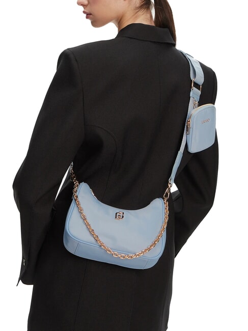 ACHALA Bolso bandolera con bolsita cielo - Bolsos Mujer