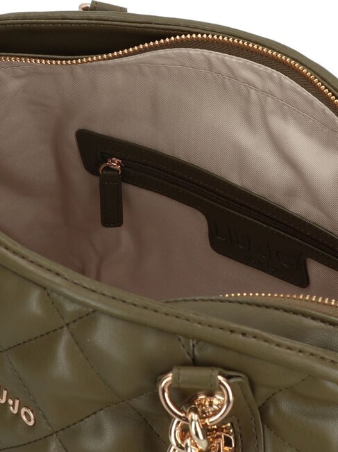 KATE Bolso acolchado con asas de cadena ejercito verde - Bolsos Mujer