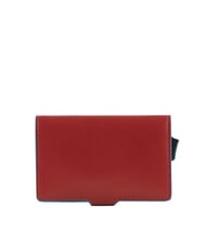 PIQUADRO BLUE SQUARE Tarjetero de piel y metal cuero4 - Carteras Hombre - 3