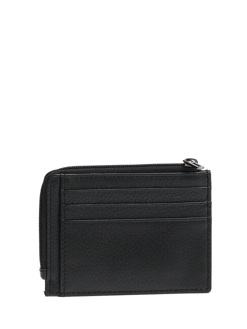 MODUS RESTYLING  Cartera plana de cuero negro - Carteras Hombre