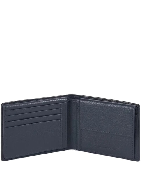 MODUS SPECIAL Cartera de piel granulada azul - Carteras Hombre