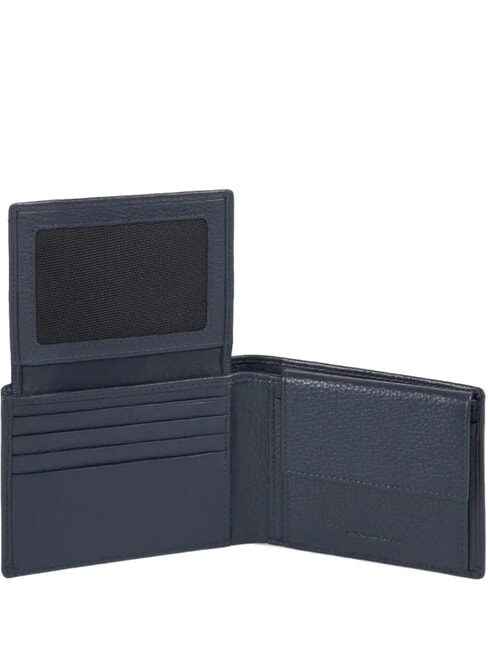 MODUS SPECIAL Cartera de piel granulada azul - Carteras Hombre