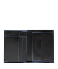 PIQUADRO BLUE SQUARE Cartera vertical de piel negro - Carteras Hombre - 2
