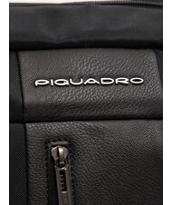 PIQUADRO BRIEF ECOLOGICA Bolso de tela con bandolera negro - Bolsas de viaje - 3