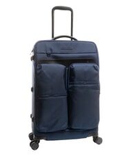 PIQUADRO X19 Carro mediano con bolsillos azul - Trolley Semirrígidos - 6