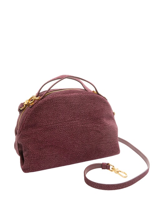 CAMOSCIO Bolso bandolera de piel merlot - Bolsos Mujer