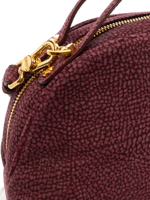 CAMOSCIO Bolso bandolera de piel merlot - Bolsos Mujer