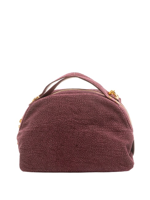 CAMOSCIO Bolso bandolera de piel merlot - Bolsos Mujer