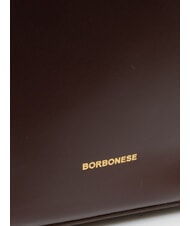 BORBONESE BRIDLE MEDIUM HOBO Bolso de hombro de piel castaño/champiñón - Bolsos Mujer - 3