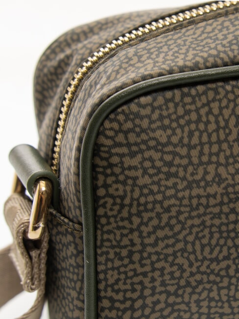 BORBONESO Mini bolso bandolera de tela laurel - Bolsos Mujer