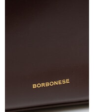 BORBONESE BRIDLE MEDIUM SHOPPER Bolso mediano de piel napa castaño/champiñón - Bolsos Mujer - 3
