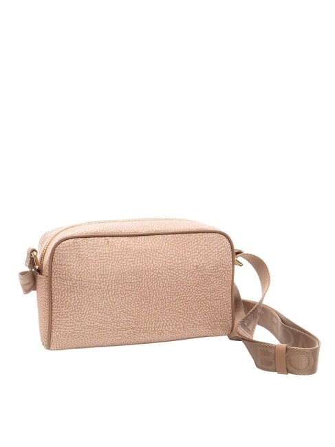 BORBONESO Mini bolso bandolera de tela color de malva - Bolsos Mujer