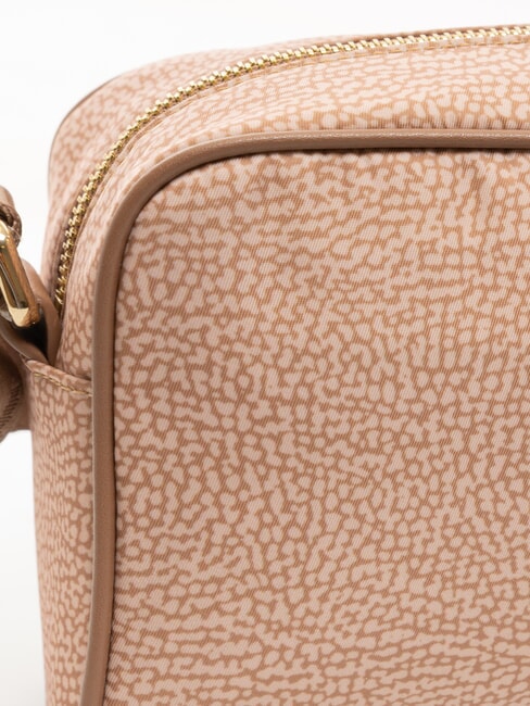 BORBONESO Mini bolso bandolera de tela color de malva - Bolsos Mujer