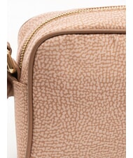 BORBONESE BORBONESO Mini bolso bandolera de tela color de malva - Bolsos Mujer - 3