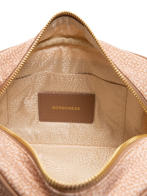 BORBONESO Mini bolso bandolera de tela color de malva - Bolsos Mujer