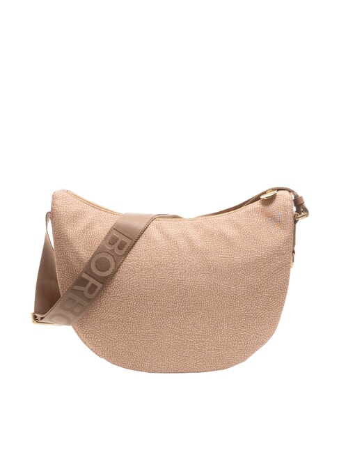 BORBONESO Bolso de hombro LUNA en tejido jet op color de malva - Bolsos Mujer