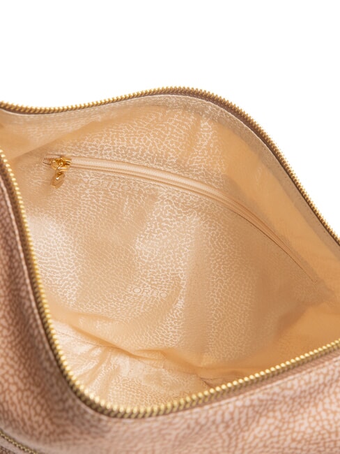 BORBONESO Bolso de hombro LUNA en tejido jet op color de malva - Bolsos Mujer